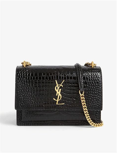 ysl croc sunset|ysl croc embossed shoulder bag.